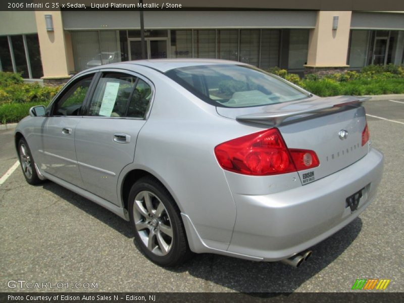 Liquid Platinum Metallic / Stone 2006 Infiniti G 35 x Sedan