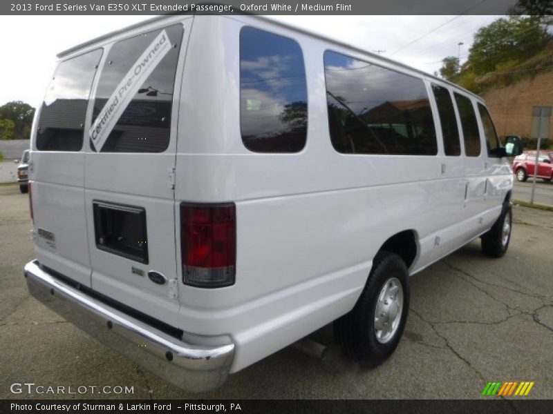 Oxford White / Medium Flint 2013 Ford E Series Van E350 XLT Extended Passenger