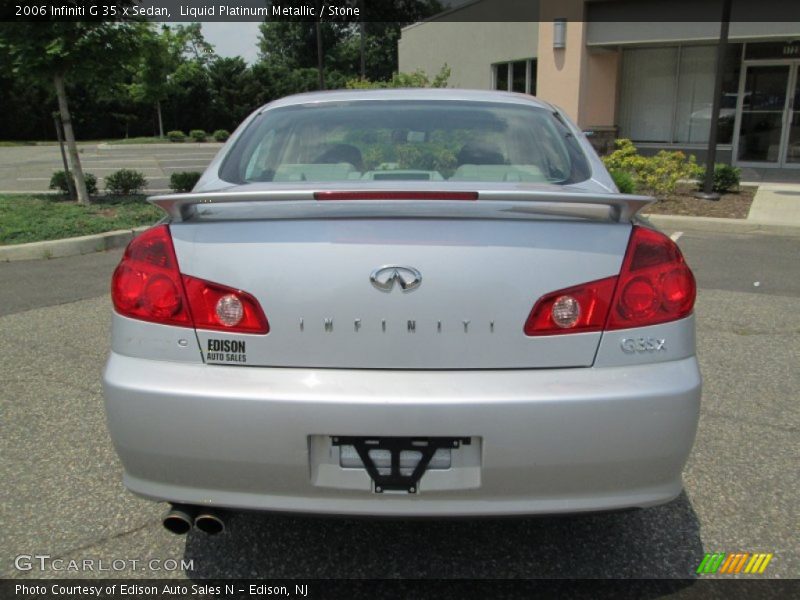 Liquid Platinum Metallic / Stone 2006 Infiniti G 35 x Sedan