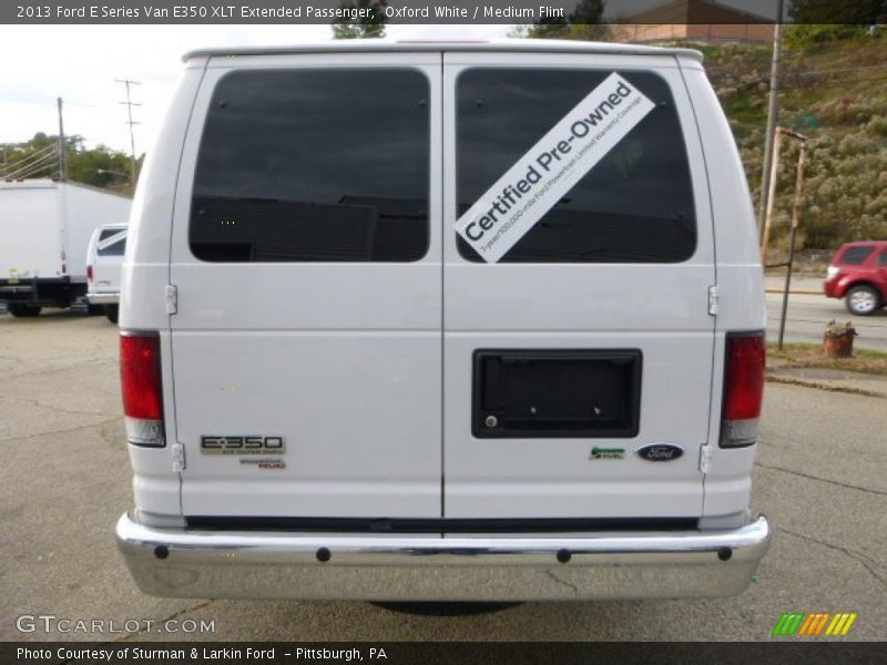 Oxford White / Medium Flint 2013 Ford E Series Van E350 XLT Extended Passenger