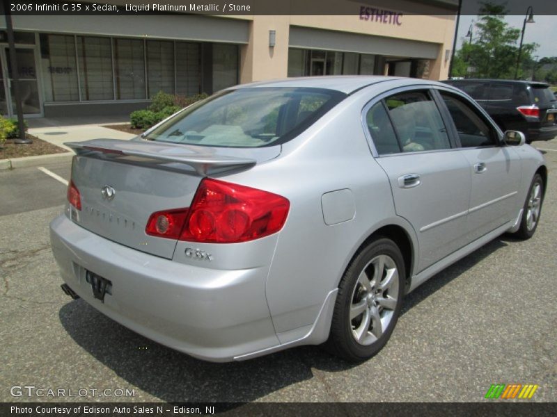 Liquid Platinum Metallic / Stone 2006 Infiniti G 35 x Sedan