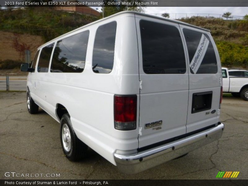 Oxford White / Medium Flint 2013 Ford E Series Van E350 XLT Extended Passenger