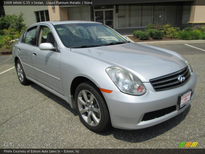 Liquid Platinum Metallic / Stone 2006 Infiniti G 35 x Sedan