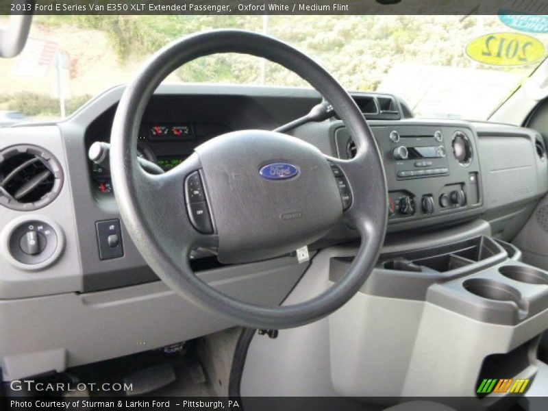 Dashboard of 2013 E Series Van E350 XLT Extended Passenger