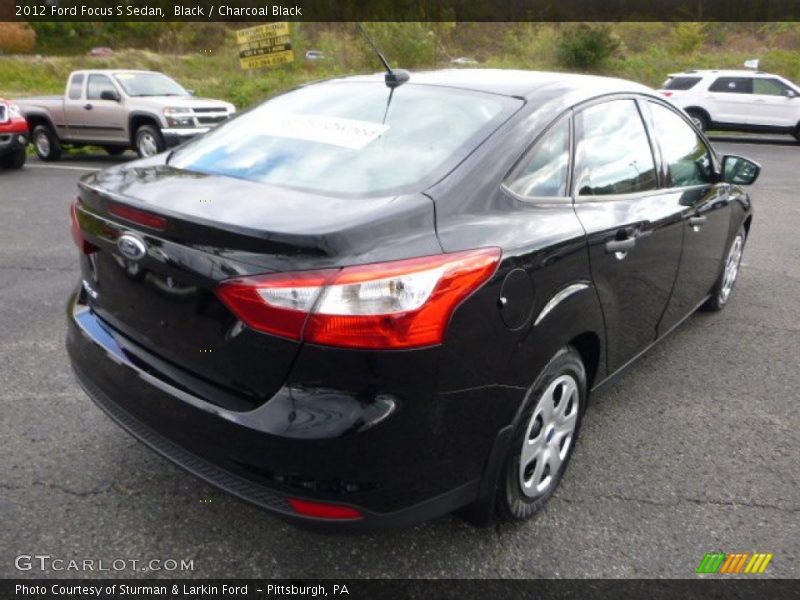 Black / Charcoal Black 2012 Ford Focus S Sedan