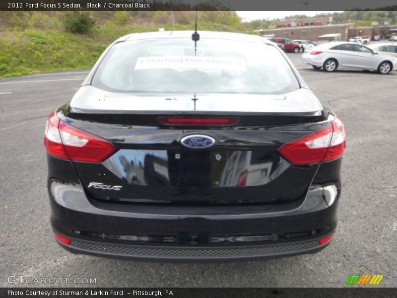 Black / Charcoal Black 2012 Ford Focus S Sedan
