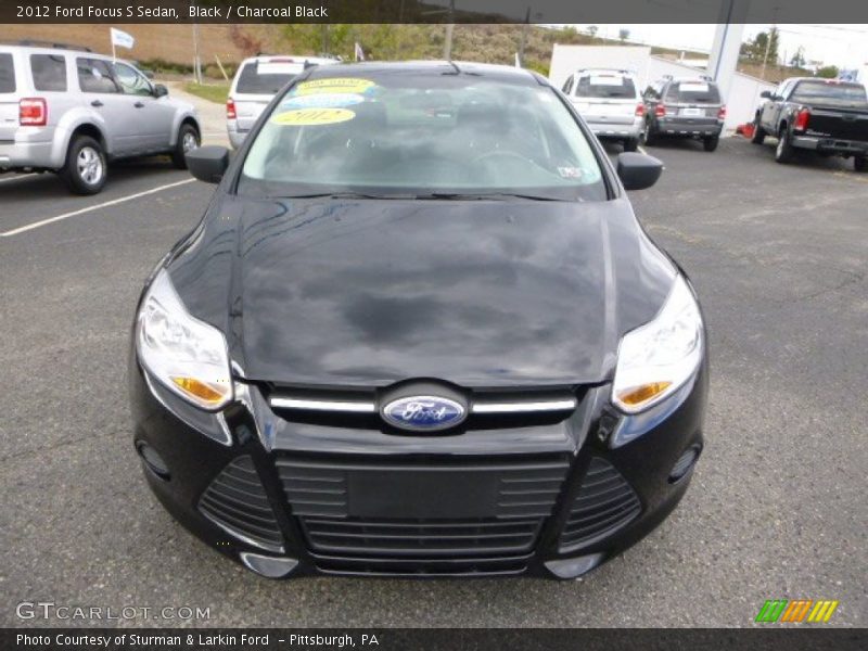 Black / Charcoal Black 2012 Ford Focus S Sedan