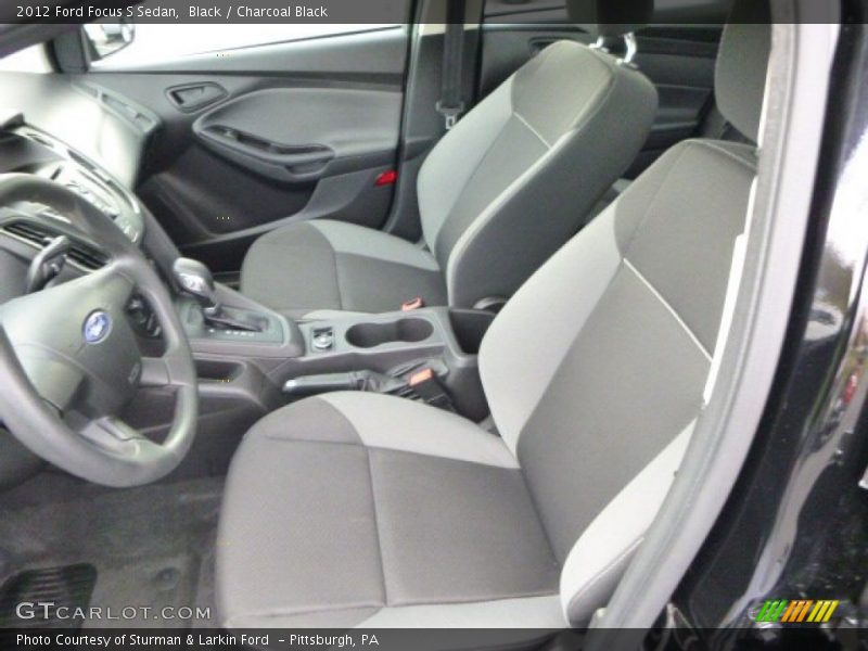 Black / Charcoal Black 2012 Ford Focus S Sedan