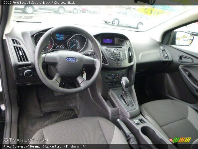 Black / Charcoal Black 2012 Ford Focus S Sedan