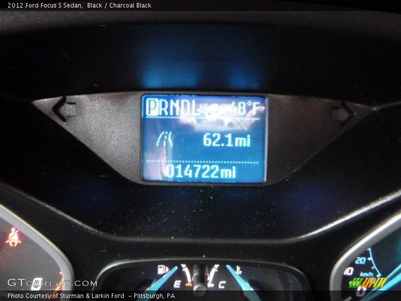 Black / Charcoal Black 2012 Ford Focus S Sedan
