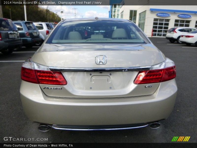 Champagne Frost Pearl / Ivory 2014 Honda Accord EX-L V6 Sedan