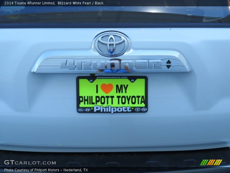 Blizzard White Pearl / Black 2014 Toyota 4Runner Limited