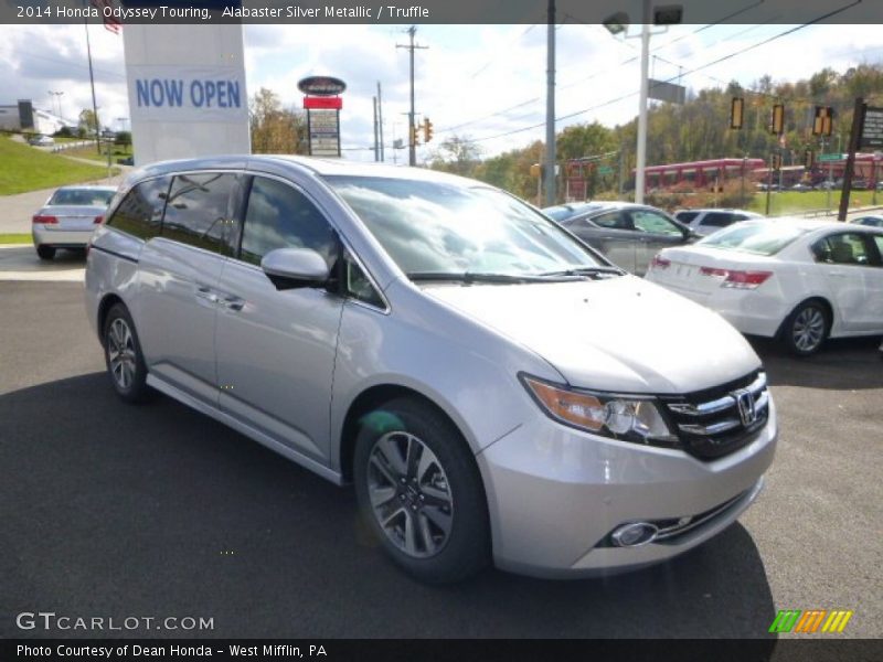 Alabaster Silver Metallic / Truffle 2014 Honda Odyssey Touring