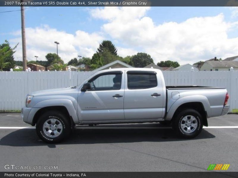 Silver Streak Mica / Graphite Gray 2007 Toyota Tacoma V6 SR5 Double Cab 4x4