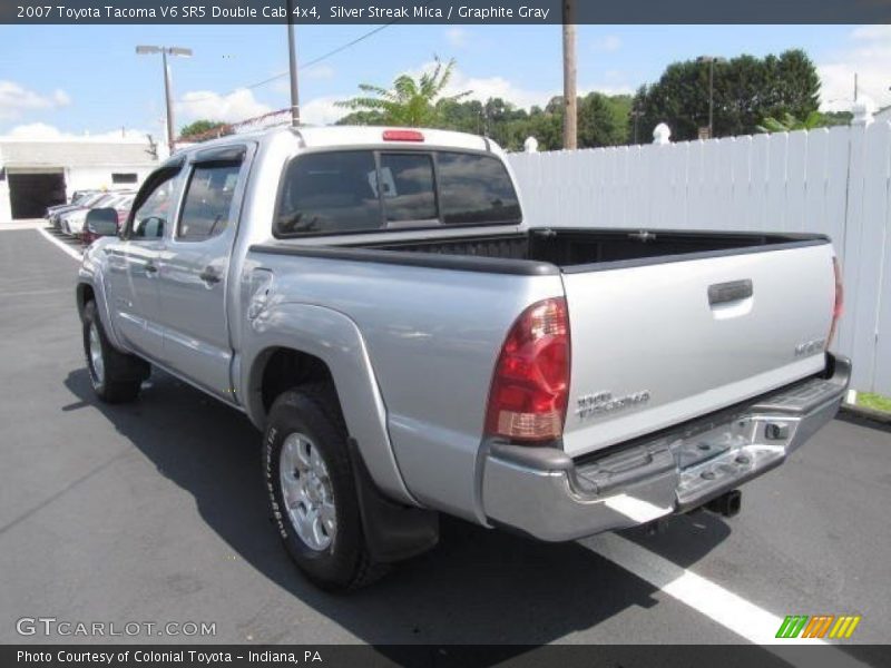 Silver Streak Mica / Graphite Gray 2007 Toyota Tacoma V6 SR5 Double Cab 4x4