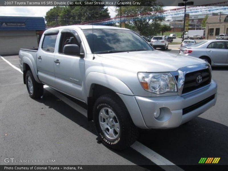 Silver Streak Mica / Graphite Gray 2007 Toyota Tacoma V6 SR5 Double Cab 4x4