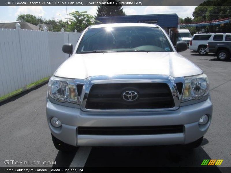 Silver Streak Mica / Graphite Gray 2007 Toyota Tacoma V6 SR5 Double Cab 4x4