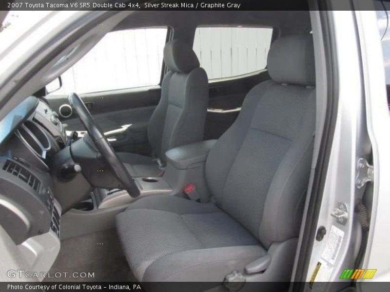 Silver Streak Mica / Graphite Gray 2007 Toyota Tacoma V6 SR5 Double Cab 4x4