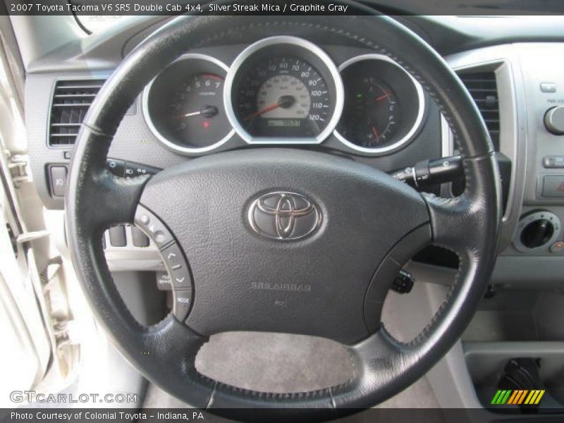 Silver Streak Mica / Graphite Gray 2007 Toyota Tacoma V6 SR5 Double Cab 4x4