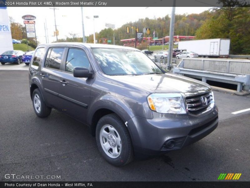 Modern Steel Metallic / Gray 2014 Honda Pilot LX 4WD