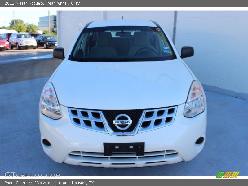 Pearl White / Gray 2012 Nissan Rogue S