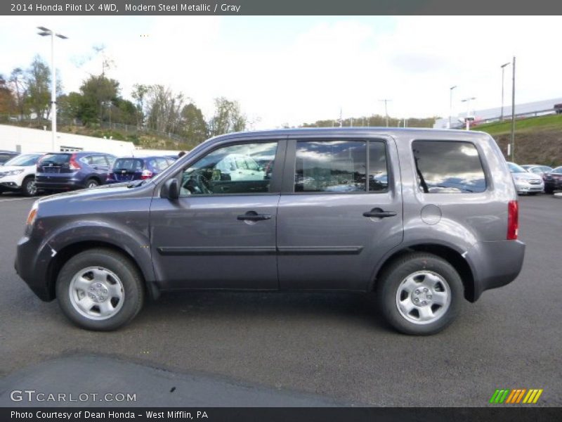 Modern Steel Metallic / Gray 2014 Honda Pilot LX 4WD