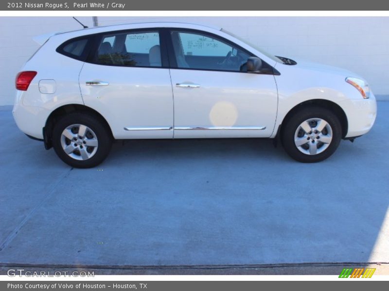 Pearl White / Gray 2012 Nissan Rogue S