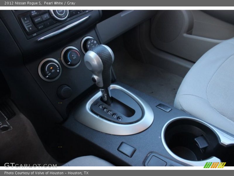 Pearl White / Gray 2012 Nissan Rogue S