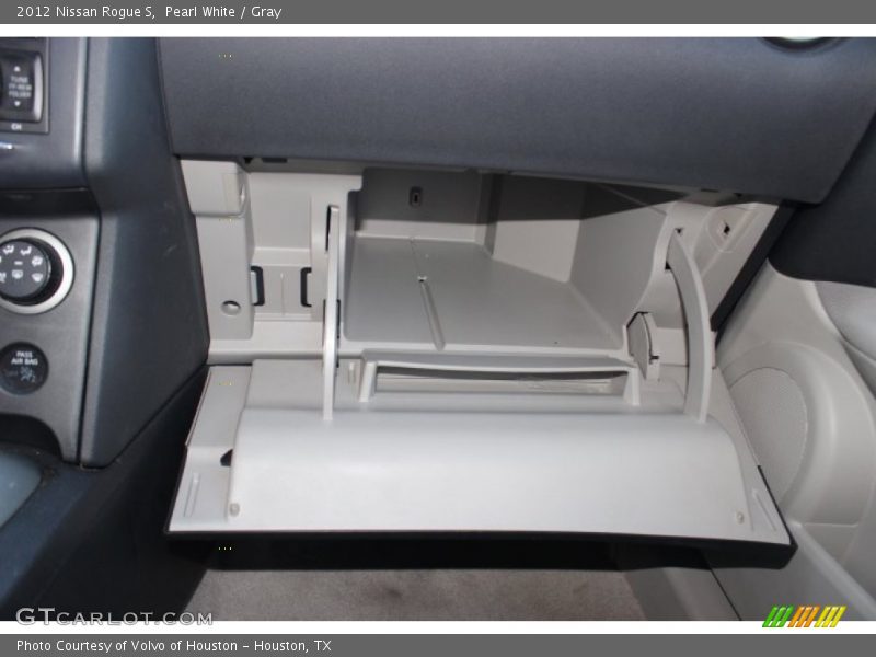Pearl White / Gray 2012 Nissan Rogue S
