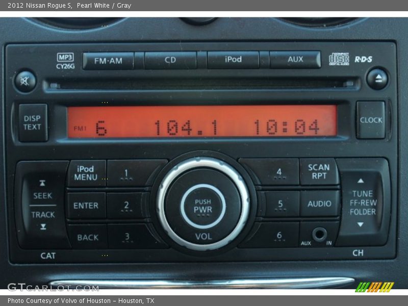 Pearl White / Gray 2012 Nissan Rogue S