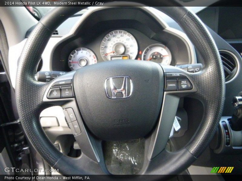 Modern Steel Metallic / Gray 2014 Honda Pilot LX 4WD