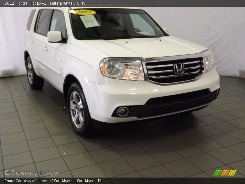 Taffeta White / Gray 2012 Honda Pilot EX-L