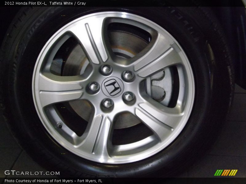 Taffeta White / Gray 2012 Honda Pilot EX-L