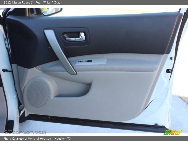 Pearl White / Gray 2012 Nissan Rogue S