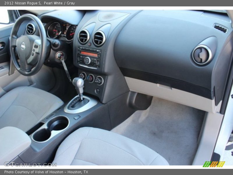 Pearl White / Gray 2012 Nissan Rogue S