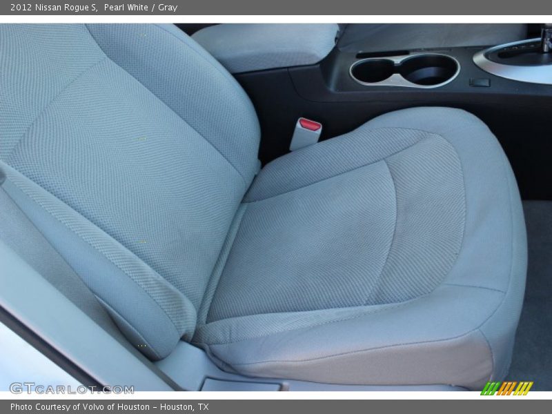 Pearl White / Gray 2012 Nissan Rogue S