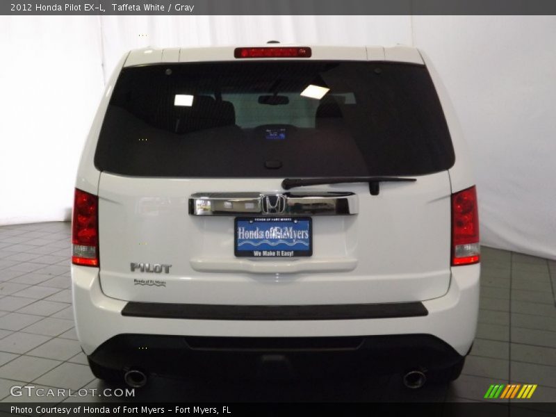 Taffeta White / Gray 2012 Honda Pilot EX-L