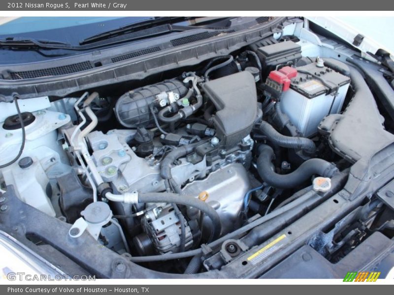 Pearl White / Gray 2012 Nissan Rogue S
