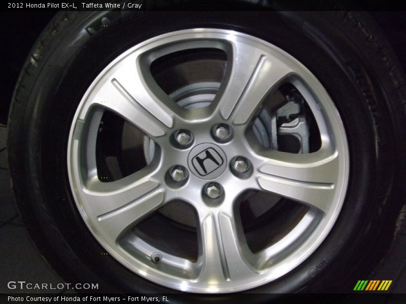 Taffeta White / Gray 2012 Honda Pilot EX-L