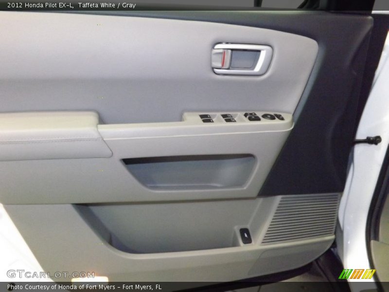 Taffeta White / Gray 2012 Honda Pilot EX-L