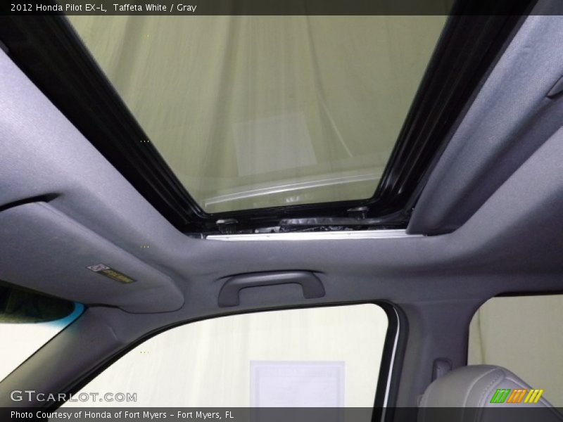 Taffeta White / Gray 2012 Honda Pilot EX-L