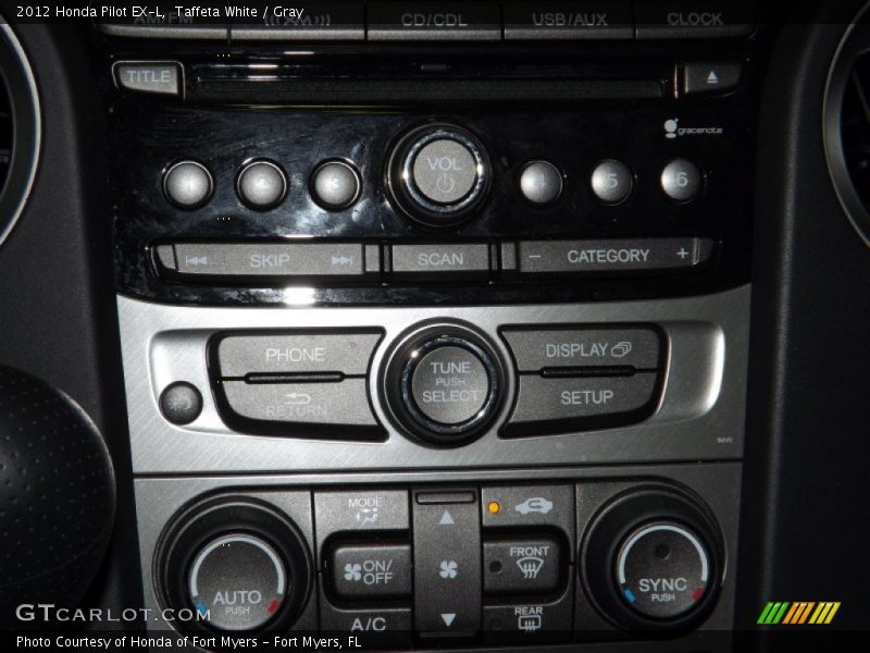 Taffeta White / Gray 2012 Honda Pilot EX-L