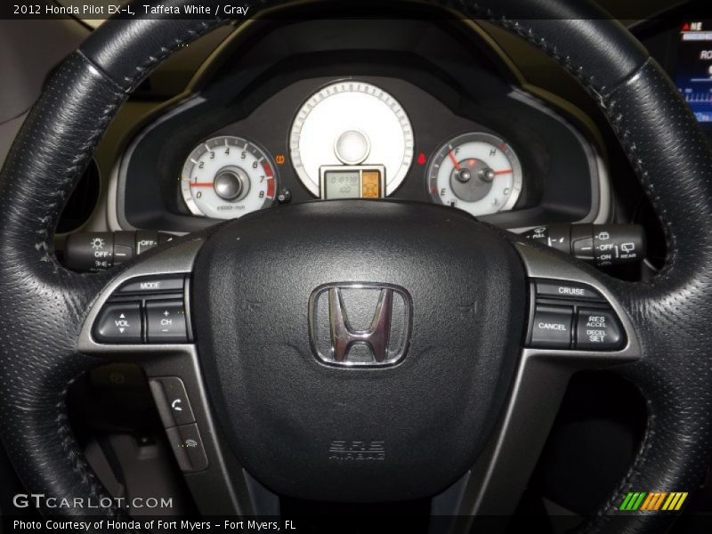Taffeta White / Gray 2012 Honda Pilot EX-L