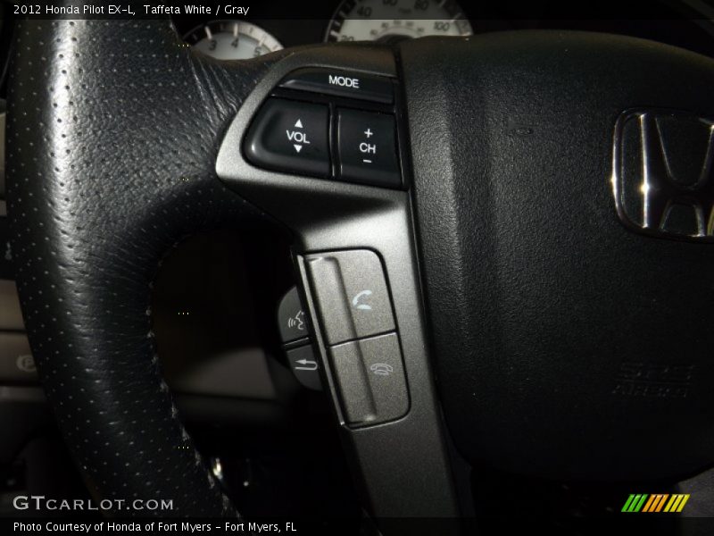 Taffeta White / Gray 2012 Honda Pilot EX-L