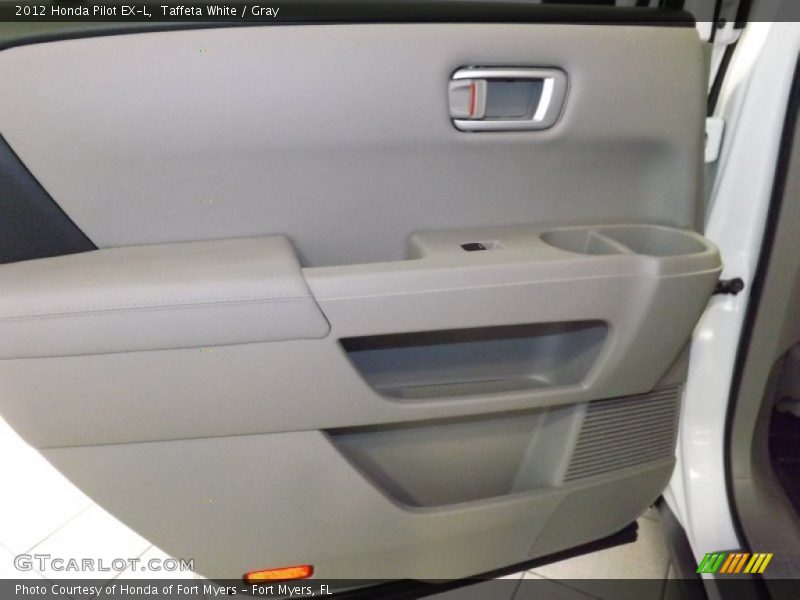 Taffeta White / Gray 2012 Honda Pilot EX-L