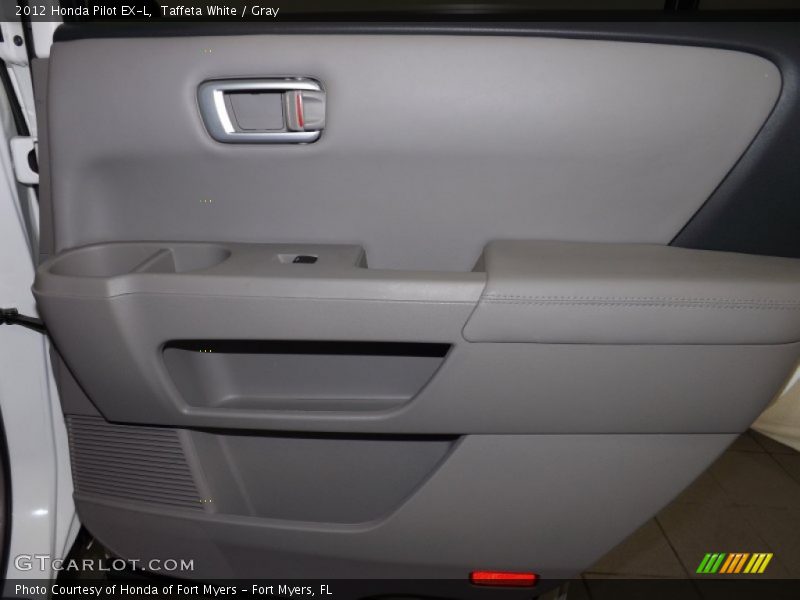 Taffeta White / Gray 2012 Honda Pilot EX-L