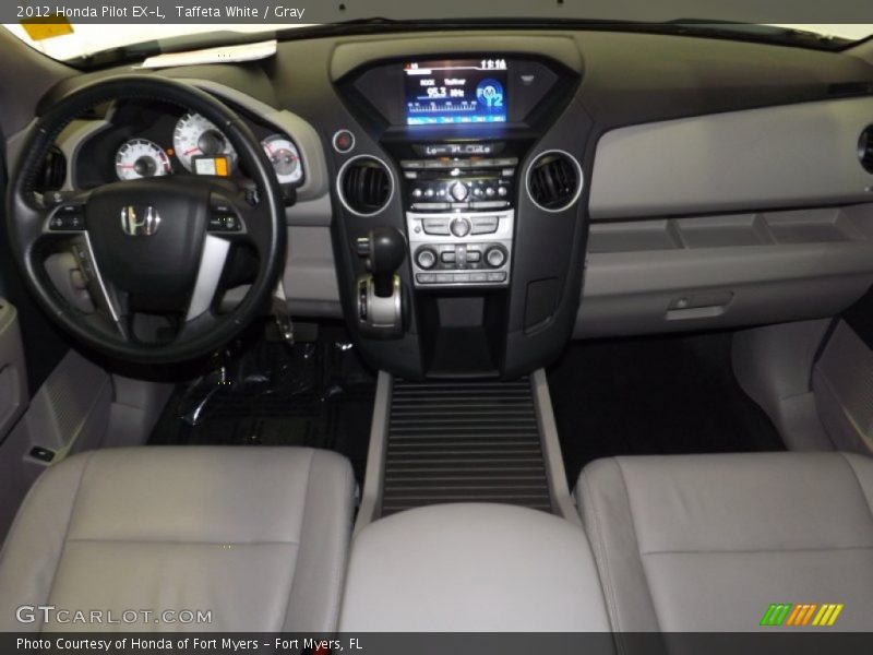 Taffeta White / Gray 2012 Honda Pilot EX-L