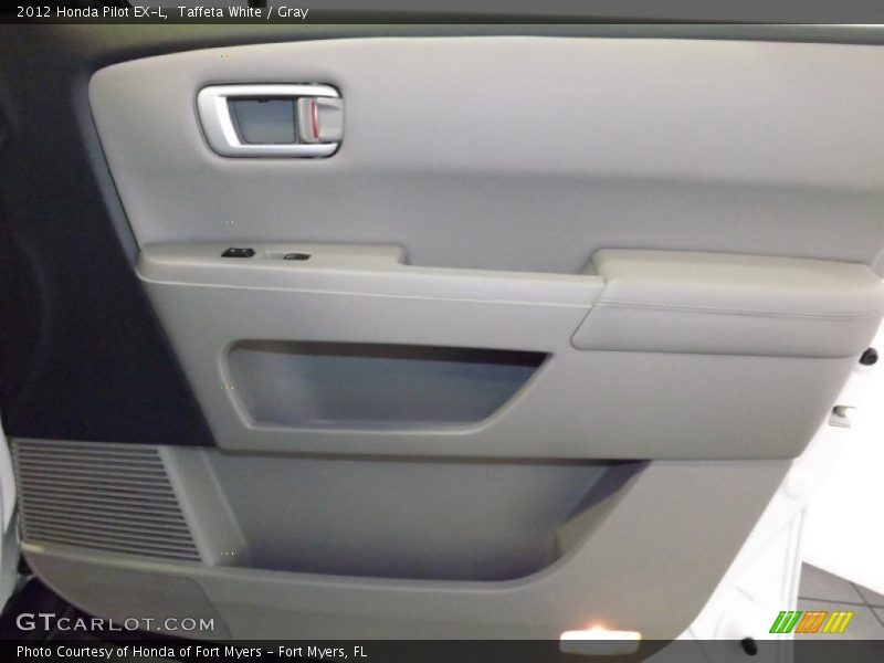 Taffeta White / Gray 2012 Honda Pilot EX-L