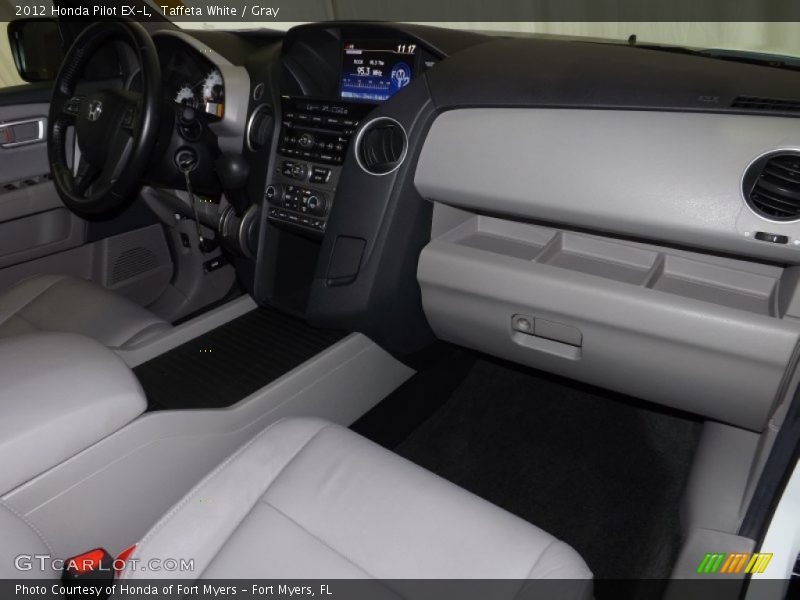 Taffeta White / Gray 2012 Honda Pilot EX-L