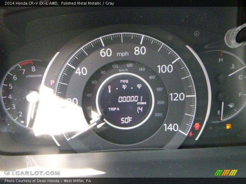 Polished Metal Metallic / Gray 2014 Honda CR-V EX-L AWD